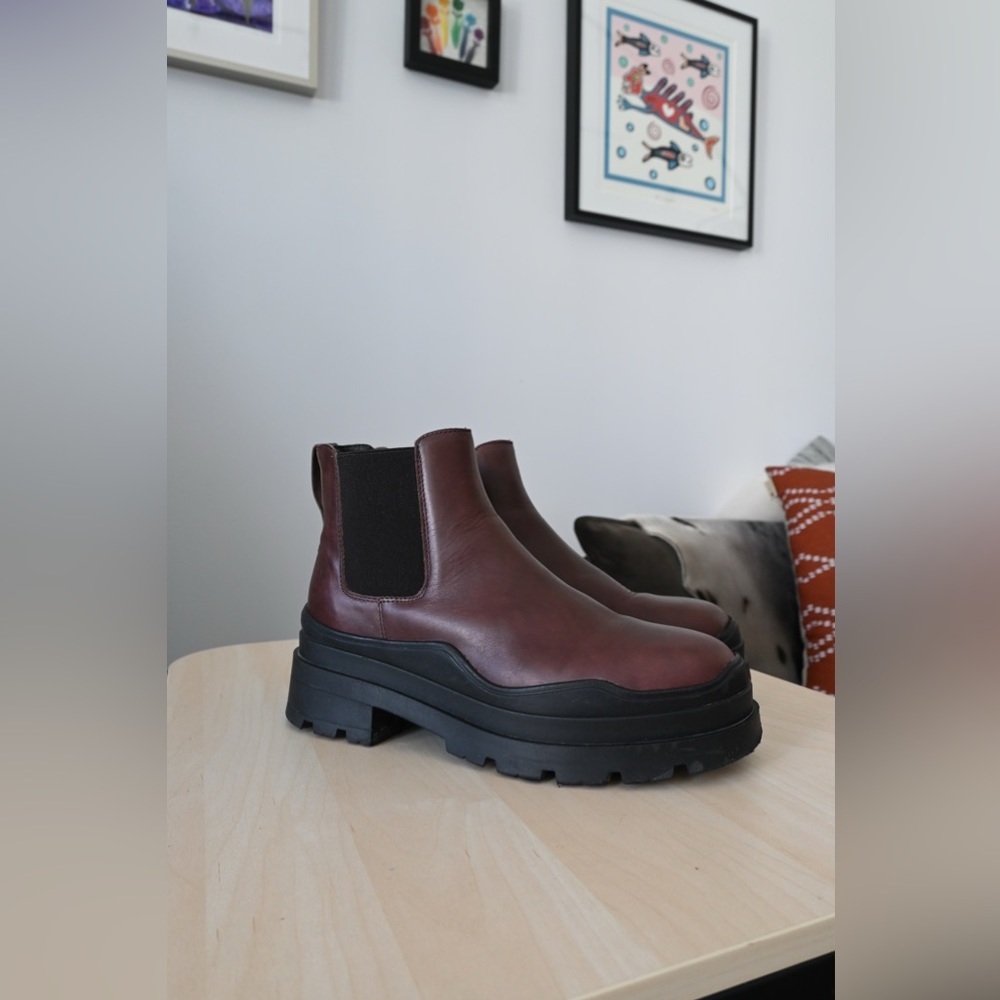 L'Intervalle Deauville Brown Leather Chelsea Boots